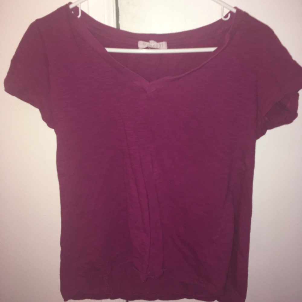 Maroon(purple) Crop Top